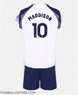 Günstige Tottenham Hotspur James Maddison #10 Heimtrikotsatz Kinder 2025-26 Kurzarm (+ Kurze Hosen)